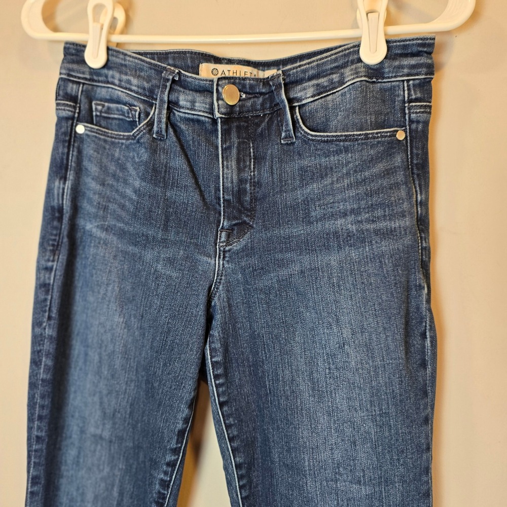 Athleta Sculptek Jeans Skinny Dark Wash Womens 2 - Picture 2 of 11